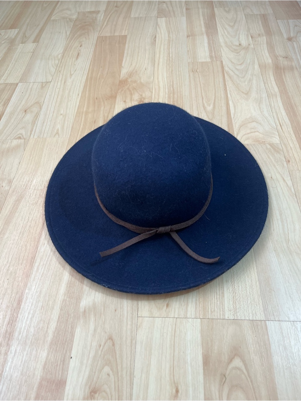 Janie And Jack Navy Blue Felt 100% Wool Hat Sz. 6-12 months